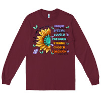 Burgundy you are inspiration Long Sleeve Tee - MaliasSmallBusiness