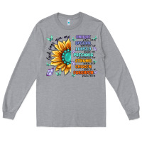 Heather Grey you are inspiration Long Sleeve Tee - MaliasSmallBusiness