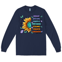 Navy you are inspiration Long Sleeve Tee - MaliasSmallBusiness