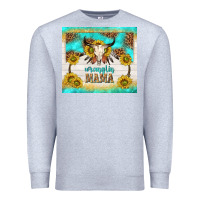Heather Grey wranglin mama Premium Sweatshirt - TumblerDesignByShophia
