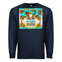 Navy wranglin mama Premium Sweatshirt - TumblerDesignByShophia