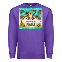 Purple wranglin mama Premium Sweatshirt - TumblerDesignByShophia