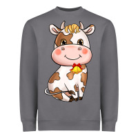 Storm cartoon cow Heavyweight Sweatshirt - NancyCooperArtShop