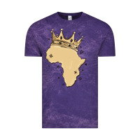 Cloud Purple africa with crown Vintage Tee - MaliasSmallBusiness