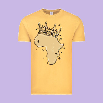 Africa With Crown Vintage Tee Designed By Maliassmallbusiness