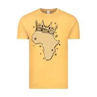 Vintage Mustard africa with crown Vintage Tee - MaliasSmallBusiness