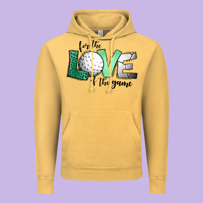 For The Love Of The Game Golf Vintage Hoodie Designed By Jasminsmagicworld