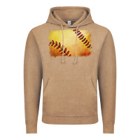 Vintage Coffee softball brushstroke Vintage Hoodie - Jasminsmagicworld