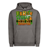 Pigment Tornado Irish today hangover tomorrow  St. Patricks Day Urban Hoodie - FaDigitalArtStudio