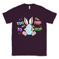Plum too hip to hop easter Classic Tee - MaliasSmallBusiness