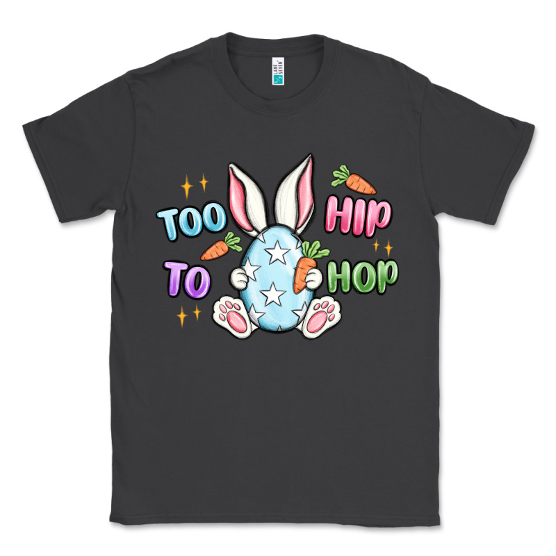 Too Hip To Hop Easter Classic Tee by MaliasSmallBusiness | Teevron