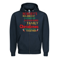 Navy Nobody's Walking Out Old Fashioned Family Zipper Hoodie - Bettercallsaul