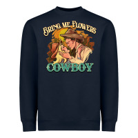 Navy bring me flowers cowboy Heavyweight Sweatshirt - NancyCooperArtShop