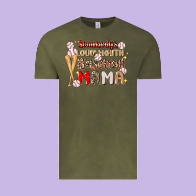 Somebody's Loud Mouth Baseball Vintage Tee Designed By Jahusdesignshop