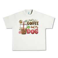 Pistachio all i need is coffee and my dog Urban Heavy Tee - MaliasSmallBusiness
