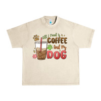 Sandshell all i need is coffee and my dog Urban Heavy Tee - MaliasSmallBusiness
