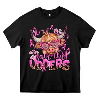 Black save the udders Heavy Core Tee - AdoDesignShop