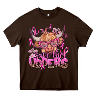 Chocolate Brown save the udders Heavy Core Tee - AdoDesignShop