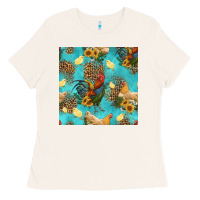 Bone poultry animals seamless pattern Ladies Tee - HRA Design Shop