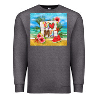 Charcoal Heather summer mama Premium Sweatshirt - TumblerDesignByShophia