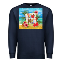 Navy summer mama Premium Sweatshirt - TumblerDesignByShophia