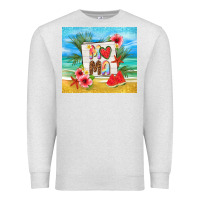 Oatmeal Heather summer mama Premium Sweatshirt - TumblerDesignByShophia