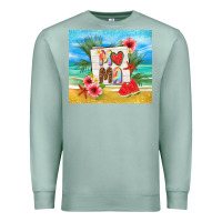 Seafoam summer mama Premium Sweatshirt - TumblerDesignByShophia
