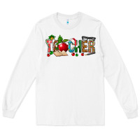 White christmas teacher Long Sleeve Tee - NancyCooperArtShop