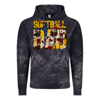 Cloud Black softball dad Vintage Hoodie - Jasminsmagicworld