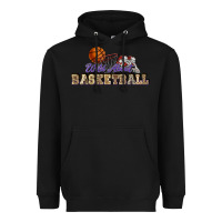 Black Wild about Basketball Heavyweight Hoodie - HowdyJamesFarm