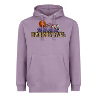 Lavender Wild about Basketball Heavyweight Hoodie - HowdyJamesFarm