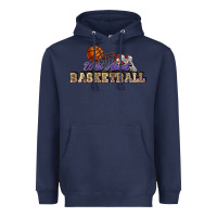Navy Wild about Basketball Heavyweight Hoodie - HowdyJamesFarm