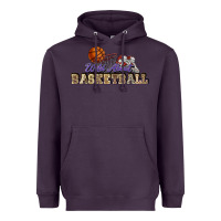 Plum Wild about Basketball Heavyweight Hoodie - HowdyJamesFarm