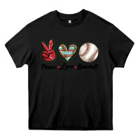 Black peace love west Heavy Core Tee - BarkalooDesign