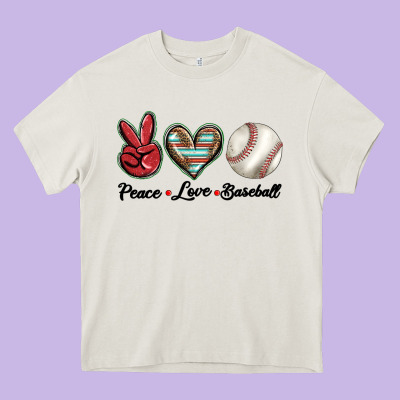 Peace Love West Heavy Core Tee Designed By Barkaloodesign