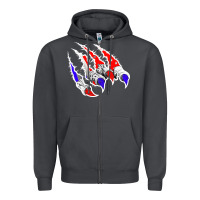 Smoke American Flag Claw Zipper Hoodie - Bettercallsaul