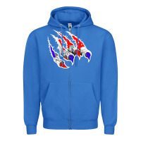 American Flag Claw Zipper Hoodie | Teevron