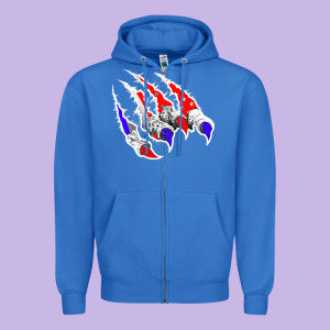 American Flag Claw Zipper Hoodie Designed By Bettercallsaul