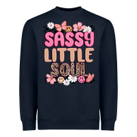 Navy sassy little soul Heavyweight Sweatshirt - MaliasSmallBusiness