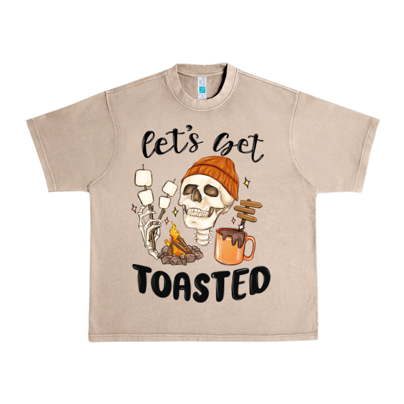 Let's Get Toasted Camping Urban Heavy Tee by MaliasSmallBusiness | Teevron
