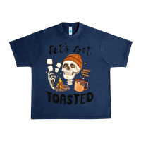 Navy let's get toasted camping Urban Heavy Tee - MaliasSmallBusiness