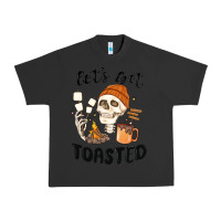 Pigment Black let's get toasted camping Urban Heavy Tee - MaliasSmallBusiness