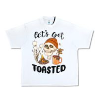 White let's get toasted camping Urban Heavy Tee - MaliasSmallBusiness