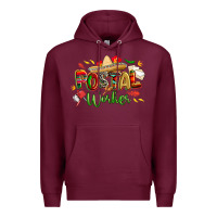 Burgundy cinco de mayo postal worker Premium Hoodie - CowGirlArtShop