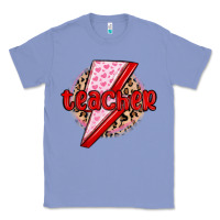 Colony Blue teacher lightning bolt valentines day Classic Tee - MaliasSmallBusiness