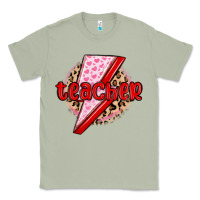 Matcha teacher lightning bolt valentines day Classic Tee - MaliasSmallBusiness