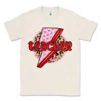 Natural teacher lightning bolt valentines day Classic Tee - MaliasSmallBusiness