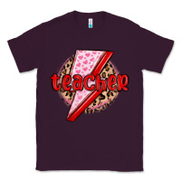 Plum teacher lightning bolt valentines day Classic Tee - MaliasSmallBusiness