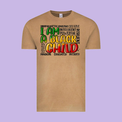 I Am A Black Child Vintage Tee Designed By Maliassmallbusiness