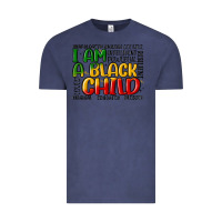 Vintage Denim i am a black child Vintage Tee - MaliasSmallBusiness